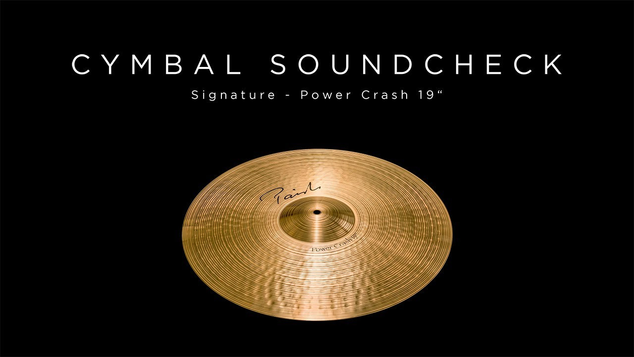 PAISTE CYMBAL SOUNDCHECK - Signature Power Crash 19