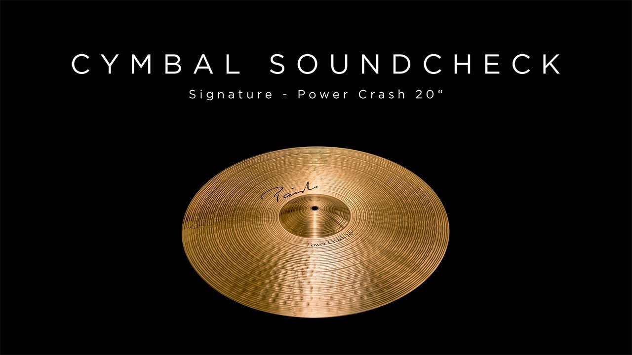 PAISTE CYMBAL SOUNDCHECK - Signature Power Crash 20