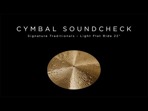 PAISTE CYMBAL SOUNDCHECK - Signature Traditionals Light Flat Ride 22