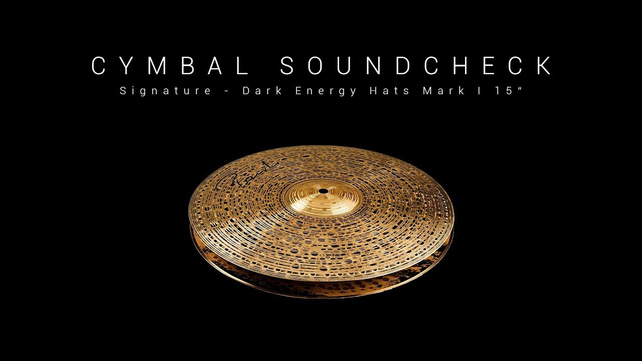 CYMBAL SOUNDCHECK - Signature Dark Energy Hats Mark I 15
