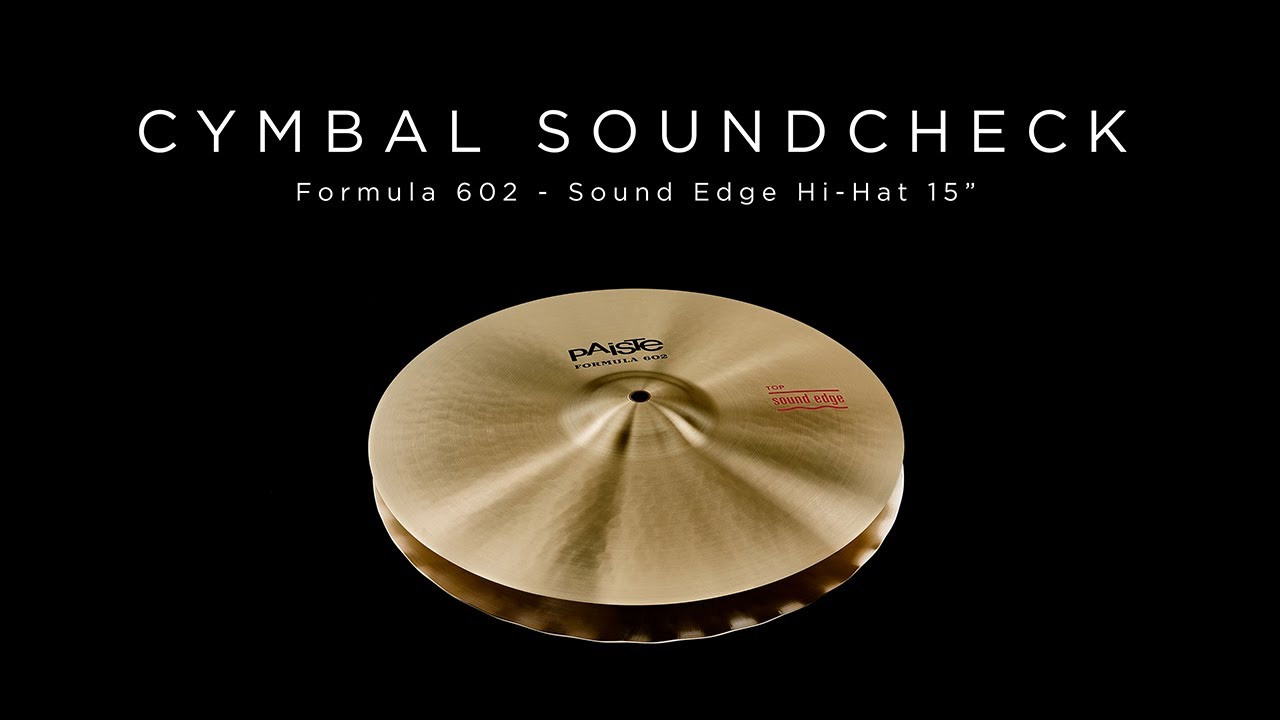 PAISTE CYMBAL SOUNDCHECK - Formula 602 Sound Edge Hi-Hat 15