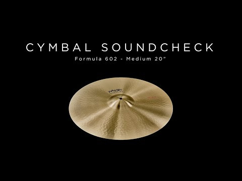 PAISTE CYMBAL SOUNDCHECK - Formula 602 Medium 20