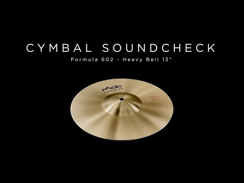 PAISTE CYMBAL SOUNDCHECK - Formula 602 Heavy Bell 13